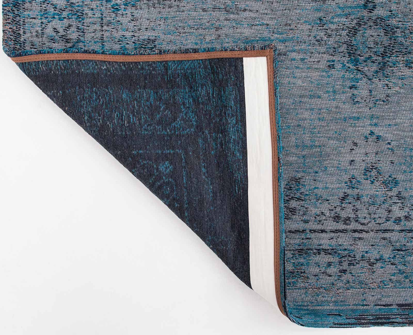 tapis Louis De Poortere CS 8255 Fading World Medaillon Grey Turquoise back