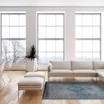 tapis Louis De Poortere CS 8255 Fading World Medaillon Grey Turquoise interior