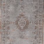 tapis Louis De Poortere CS 8257 Fading World Medaillon Grey Ebony