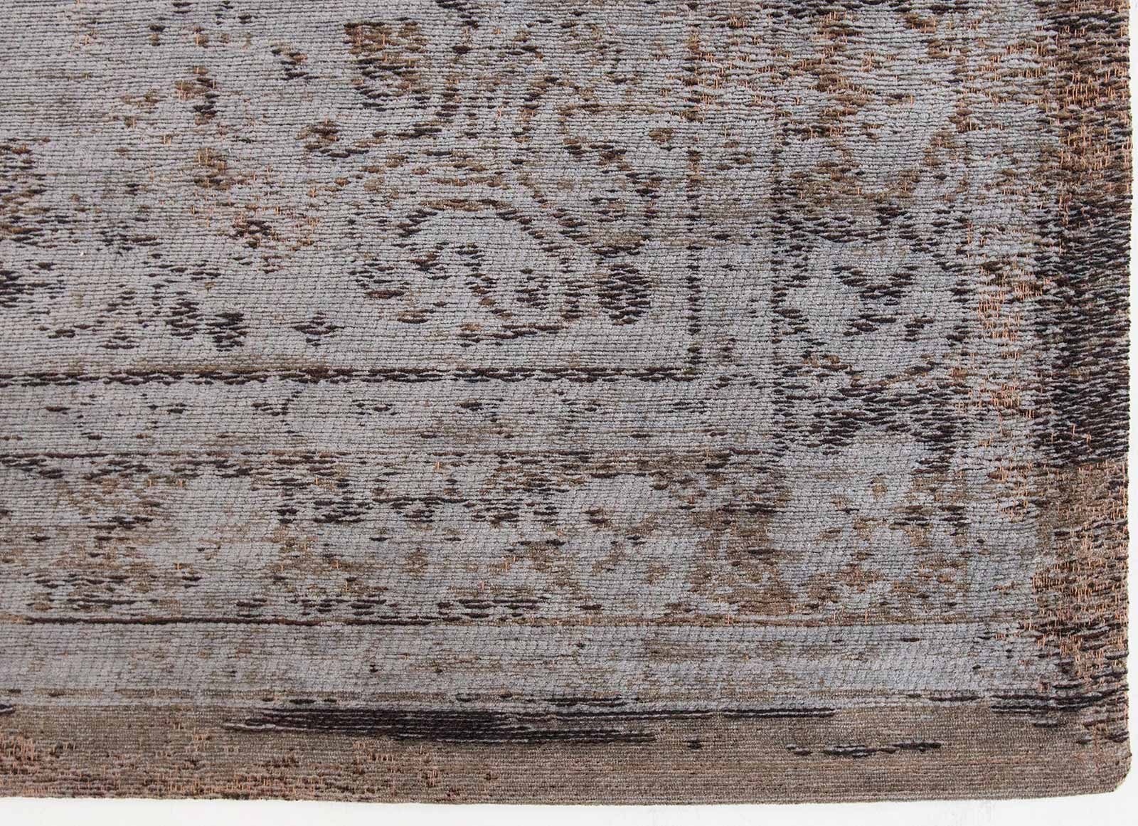 tapis Louis De Poortere CS 8257 Fading World Medaillon Grey Ebony corner