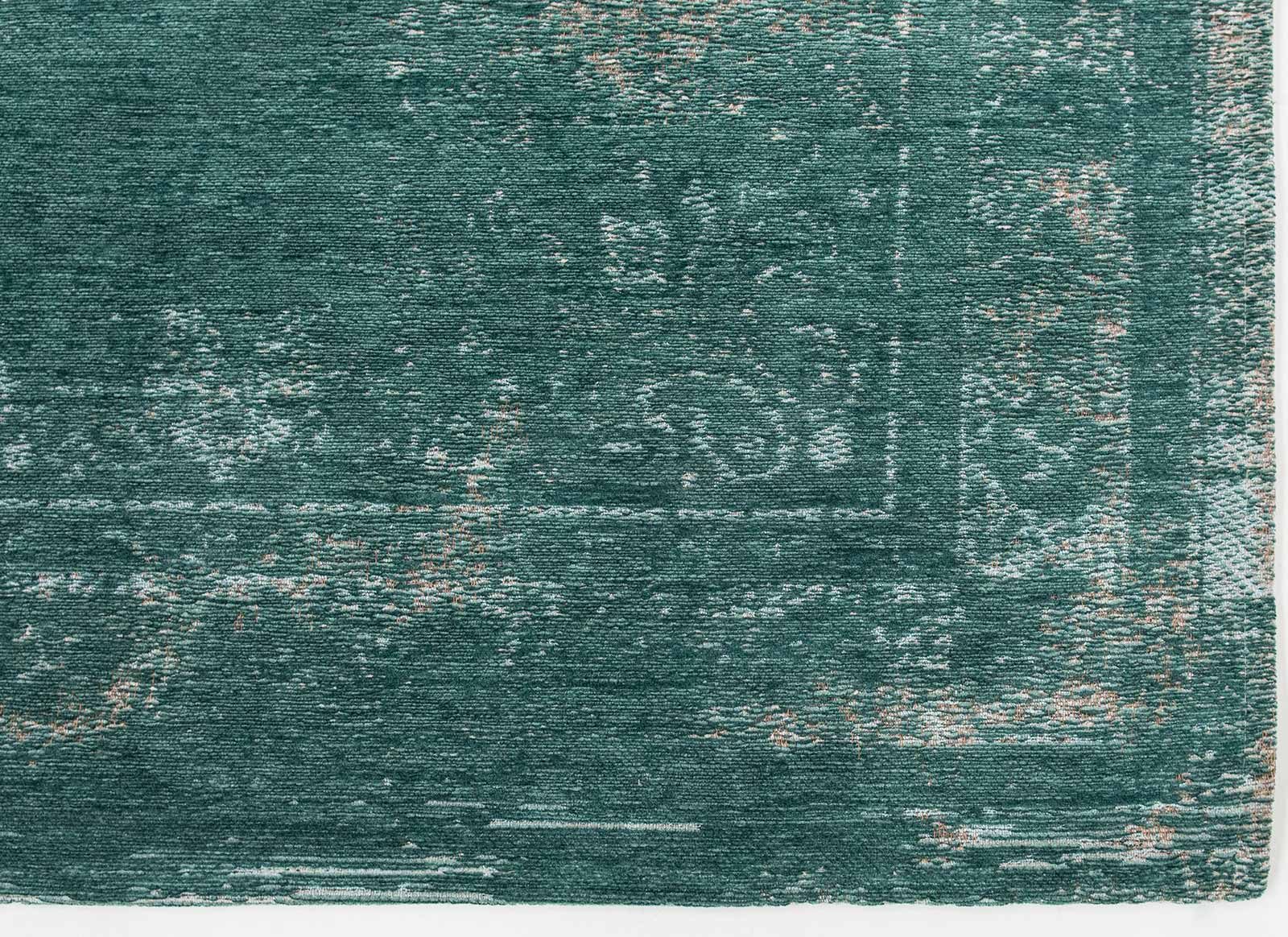 tapis Louis De Poortere CS 8258 Fading World Medaillon Jade corner
