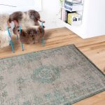 tapis Louis De Poortere CS 8259 Fading World Medaillon Jade Oyster interior