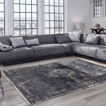 tapis Louis De Poortere CS 8263 Fading World Medaillon Mineral Black interior 2
