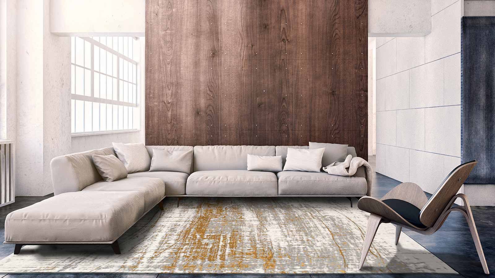 tapis Louis De Poortere CS 8419 Mad Men Griff Columbus Gold interior