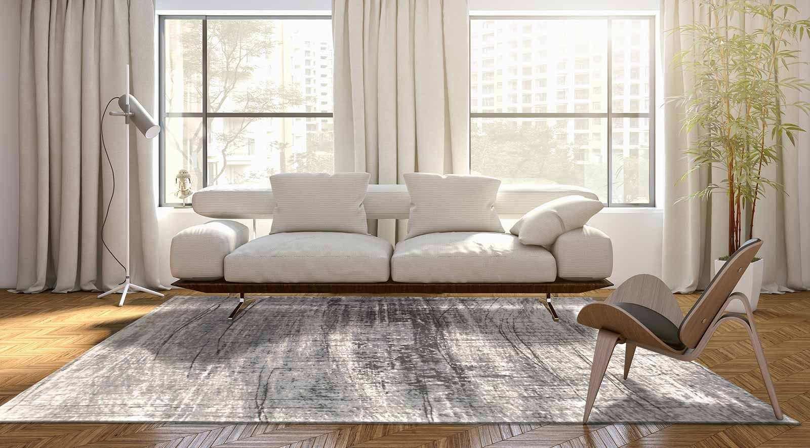 tapis Louis De Poortere CS 8420 Mad Men Griff Jersey Stone interior