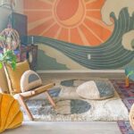 Lorena Canals Woolable tapis Sun Rays WO SUNRAY L SM mango manor 2