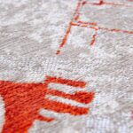 Louis De Poortere tapis Cities Amsterdam 9323 Orange Cut zoom 1