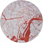 Louis De Poortere Cities Amsterdam 9323 Orange Cut round