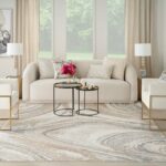 Nourison tapis Brush Strokes BSK03 CRMGY CREAM GREY 8x10 099446899057 interior 3