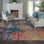 Nourison tapis Celestial CES09 BLYEL BLUE YELLOW 9X12 099446482778 interior 1