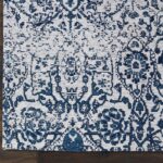 Nourison tapis Damask DAS06 IVNAV IVORY NAVY 5x7 099446349859 CR01