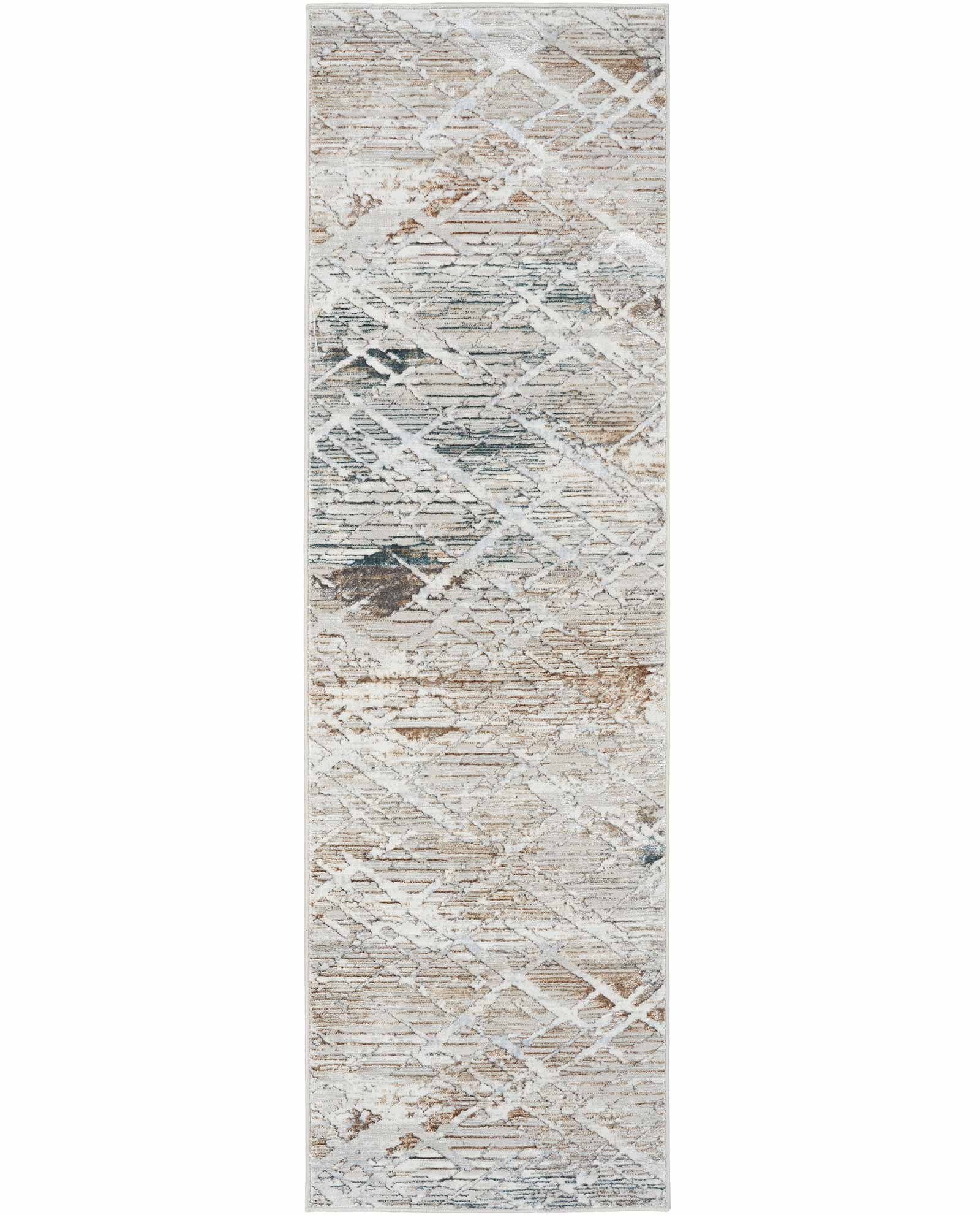 Nourison tapis Glitz GLZ11 GRYMT GREY MULTICOLOR 2x8 099446912039