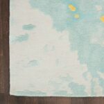 Nourison tapis Prismatic PRS26 SFMGD SEAFOAM GOLD 8X10 099446889683 CR