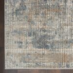 Nourison tapis Quarry QUA02 BLBGE BLUE BEIGE 5x7 099446746207 CR