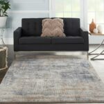 Nourison tapis Quarry QUA02 BLBGE BLUE BEIGE 5x7 099446746207 interior 1