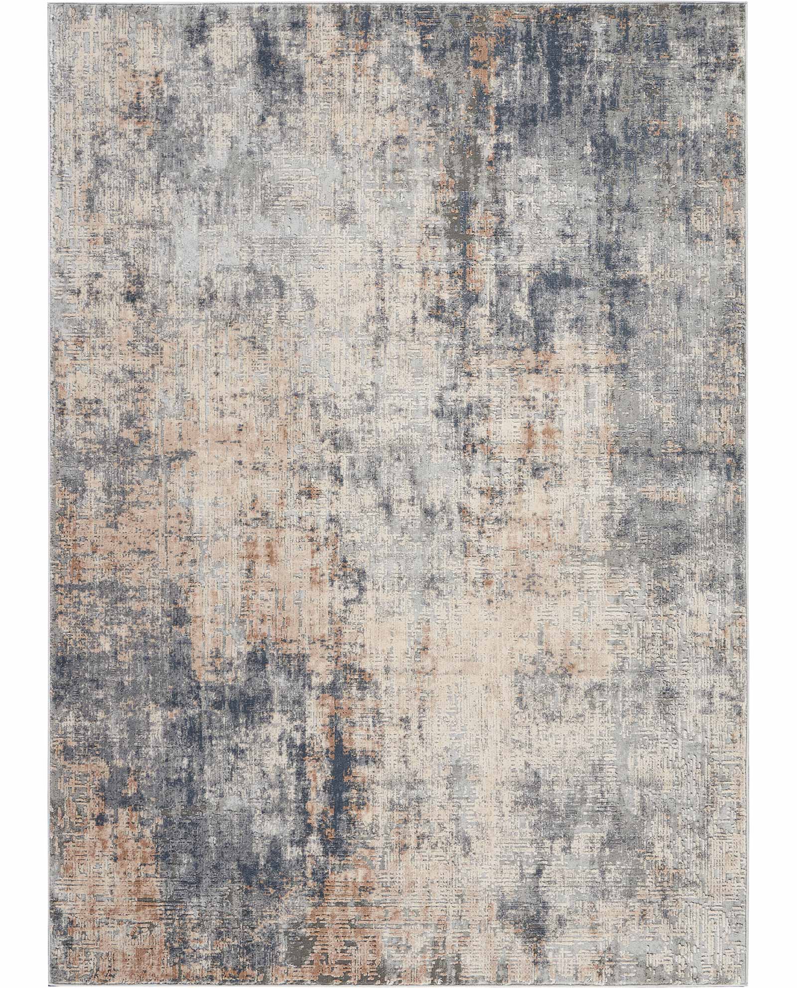 Nourison tapis Rustic Textures RUS01 GREY BEIGE 5x7 099446461889 C