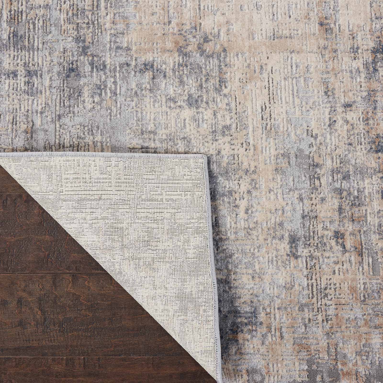 Nourison tapis Rustic Textures RUS01 GREY BEIGE 5x7 099446461889 CRB C