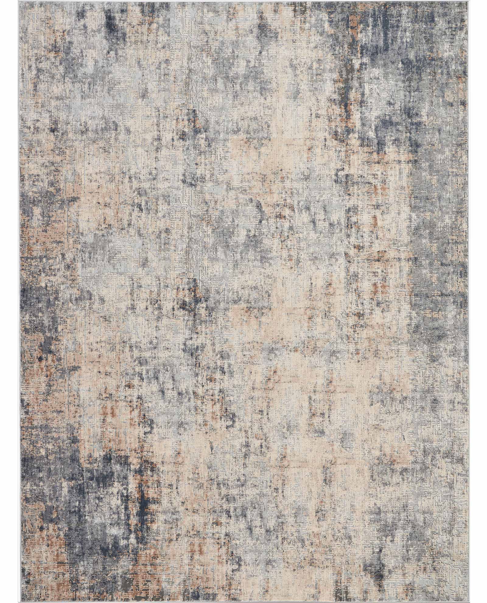 Nourison tapis Rustic Textures RUS01 GREY BEIGE 8x11 099446461896
