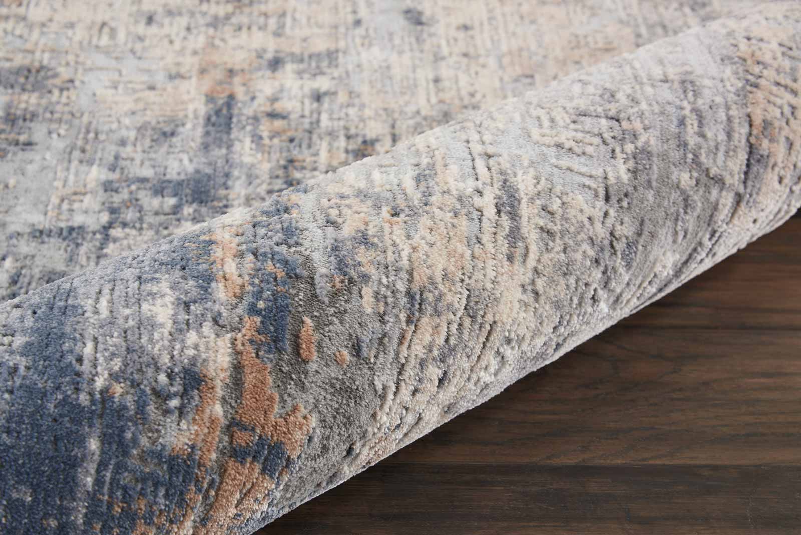 Nourison tapis Rustic Textures RUS01 GRYBG GREY BEIGE 8XRND 099446835871 TX01