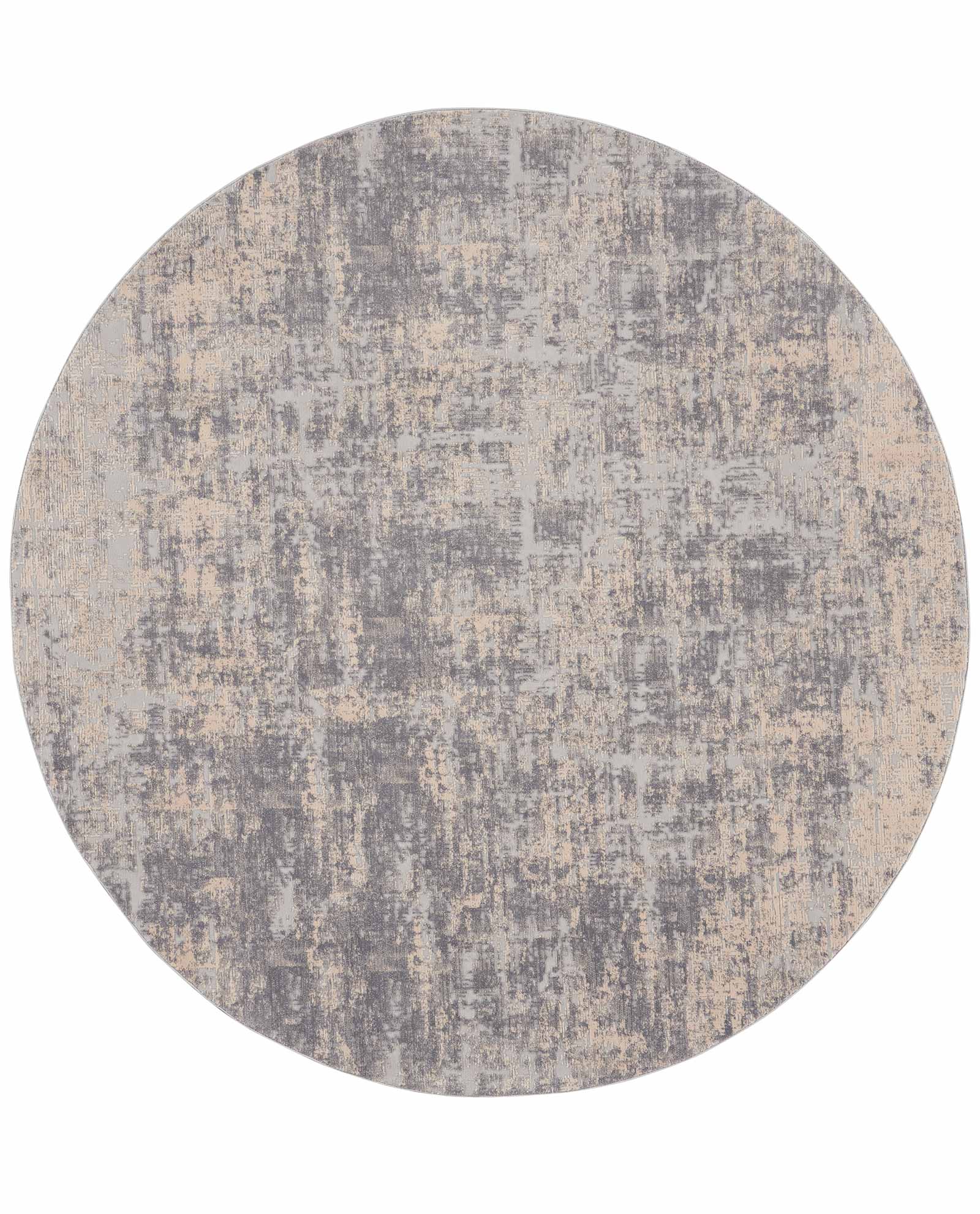 Nourison tapis Rustic Textures RUS01 IVSIL IVORY SILVER 8XRND 099446835888