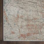 Nourison tapis Rustic Textures RUS15 LGYRS LIGHT GREY RUST 5X7 099446799395 CR