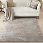 Nourison tapis Rustic Textures RUS15 LGYRS LIGHT GREY RUST 5X7 099446799395 interior 1