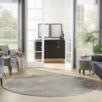 Nourison tapis Rustic Textures RUS15 LGYRS LIGHT GREY RUST 8XRND 099446836151 interior 3