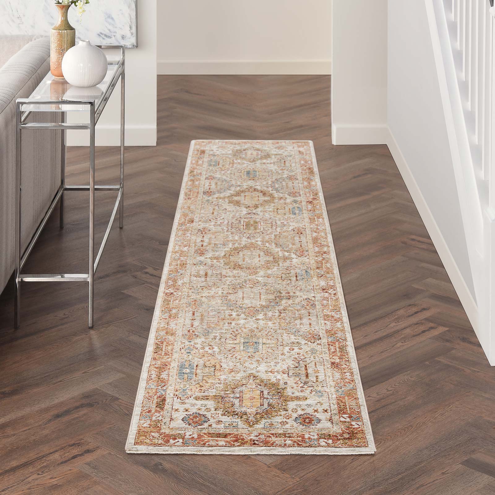 Nourison tapis Sahar SHR01 IVMTC IVORY MULTICOLOR 2x10 099446022400 interior 1