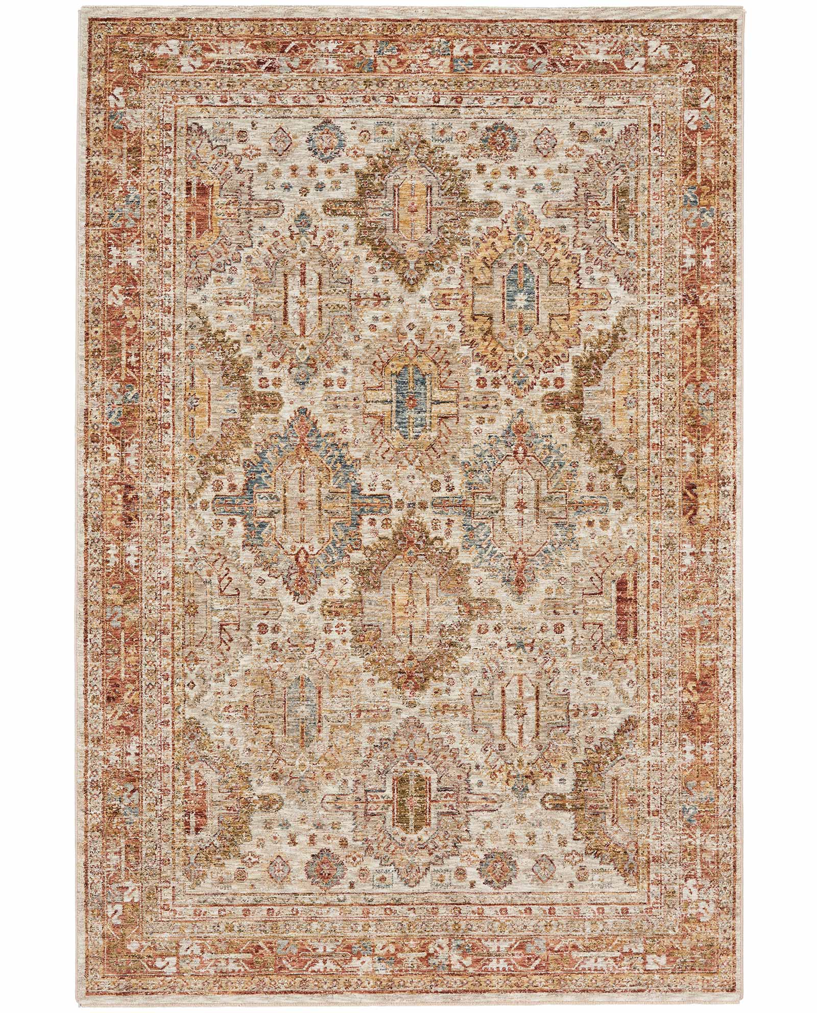 Nourison tapis Sahar SHR01 IVMTC IVORY MULTICOLOR 5x8 099446024985