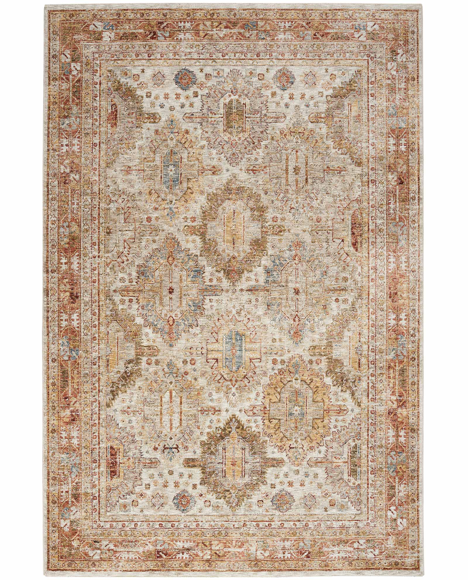 Nourison tapis Sahar SHR01 IVMTC IVORY MULTICOLOR 8x10 099446025401
