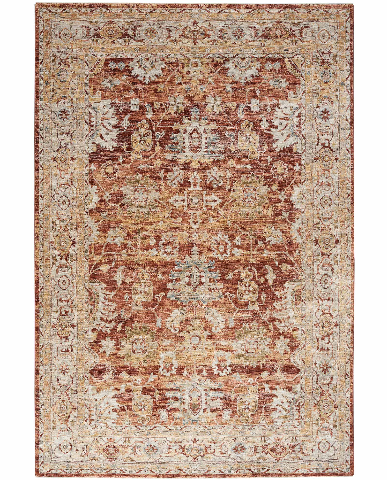 Nourison tapis Sahar SHR02 RUST 8x10 099446025470