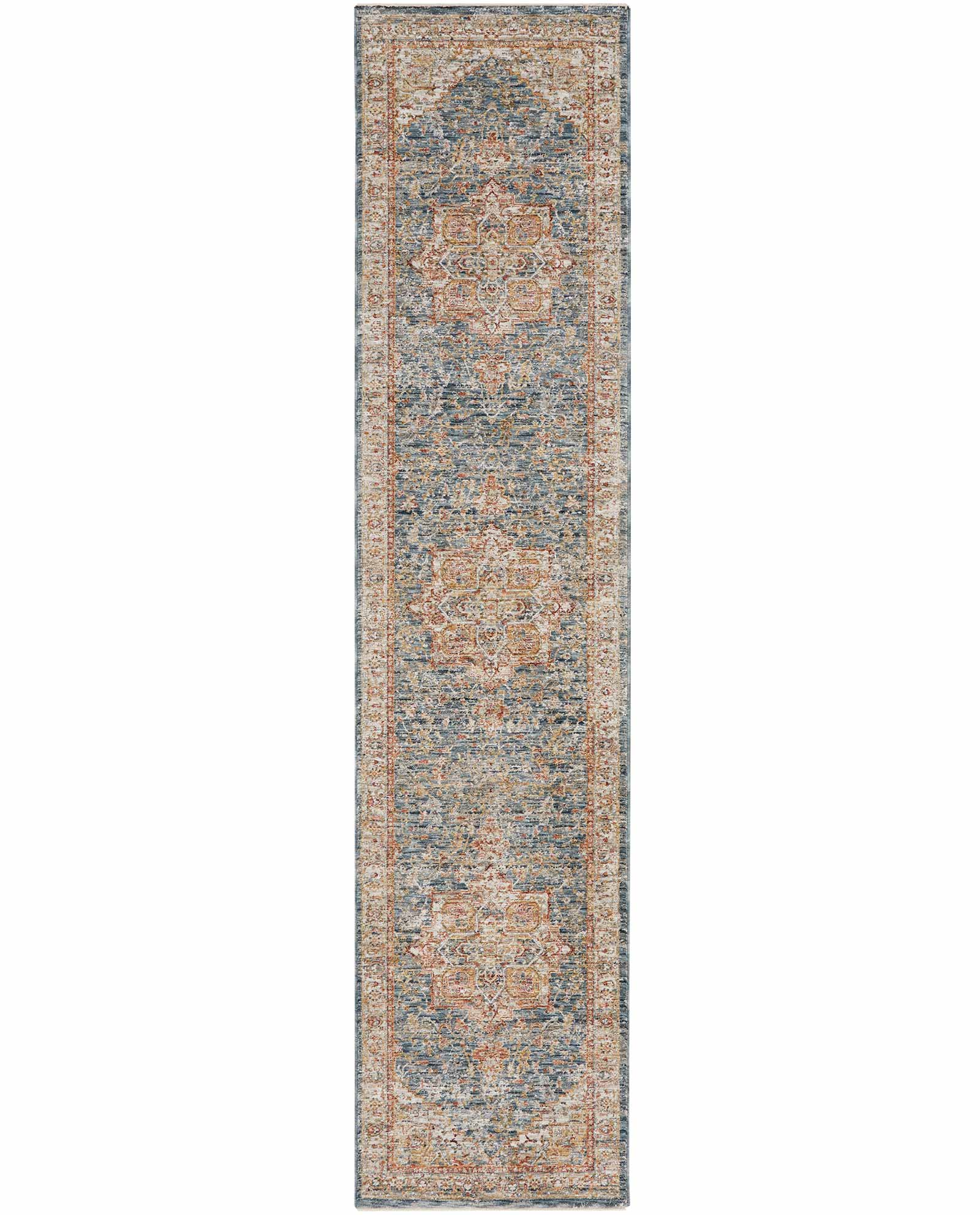 Nourison tapis Sahar SHR06 IVBLU IVORY BLUE 2x10 099446166258