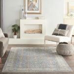 Nourison tapis Starry Nights STN08 LTBLU LIGHT BLUE 5x7 099446792655 interior 3