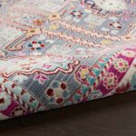 Nourison tapis Vintage Kashan VKA05 GYMTC GREY MULTICOLOR 5X8 099446811837 TX01