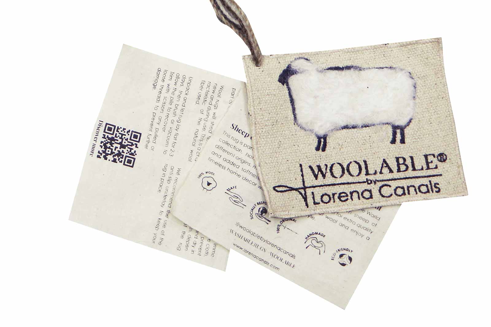 Lorena Canals Woolable Tapis Tundra Sheep White WO TUN WH L LB 1
