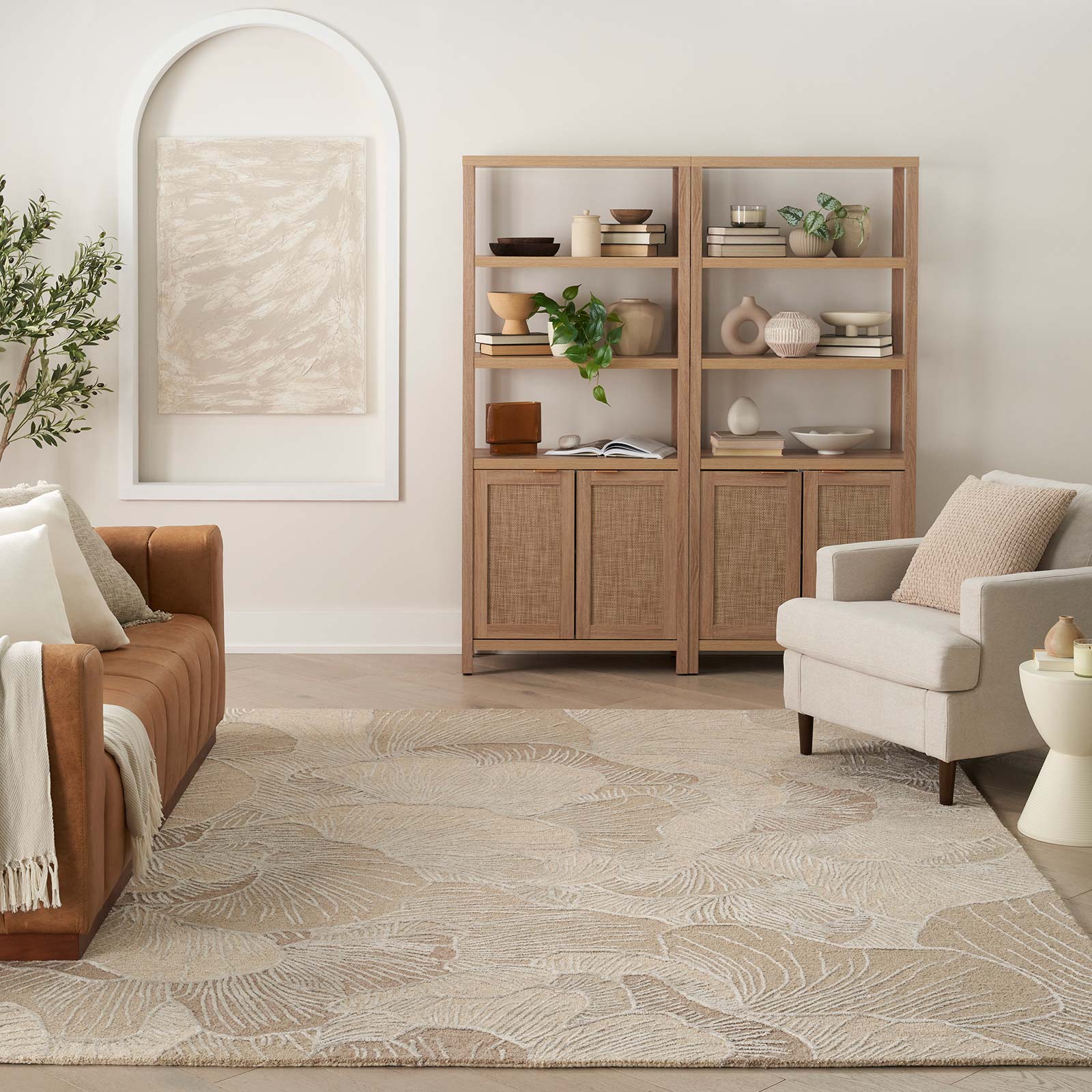 Nourison Tapis Avra AVR01 TAUPE 9x12 099446970374 Interior 3