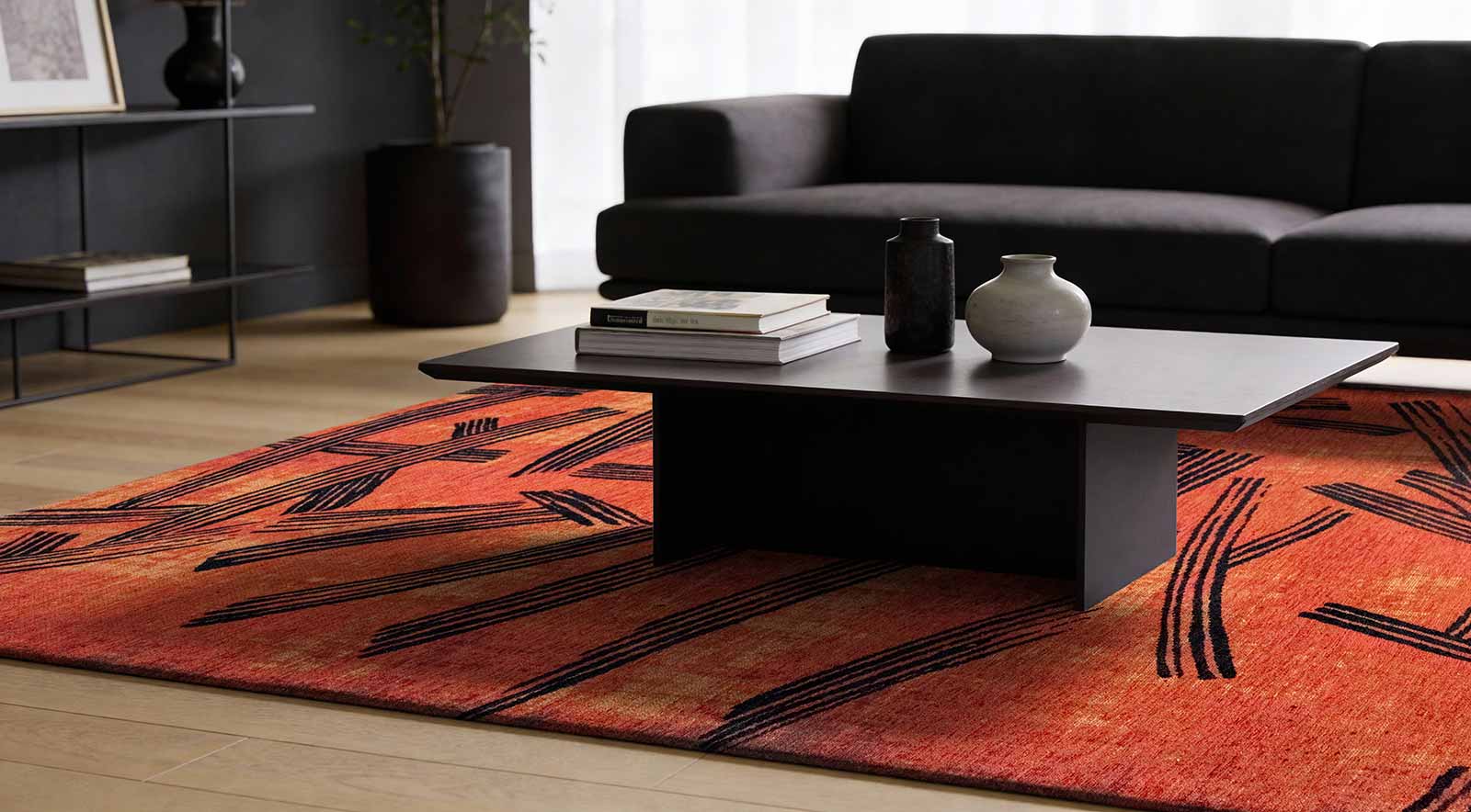 Louis De Poortere Tapis Meditation 2069 Kanji Ginger Chocolate Interior 2