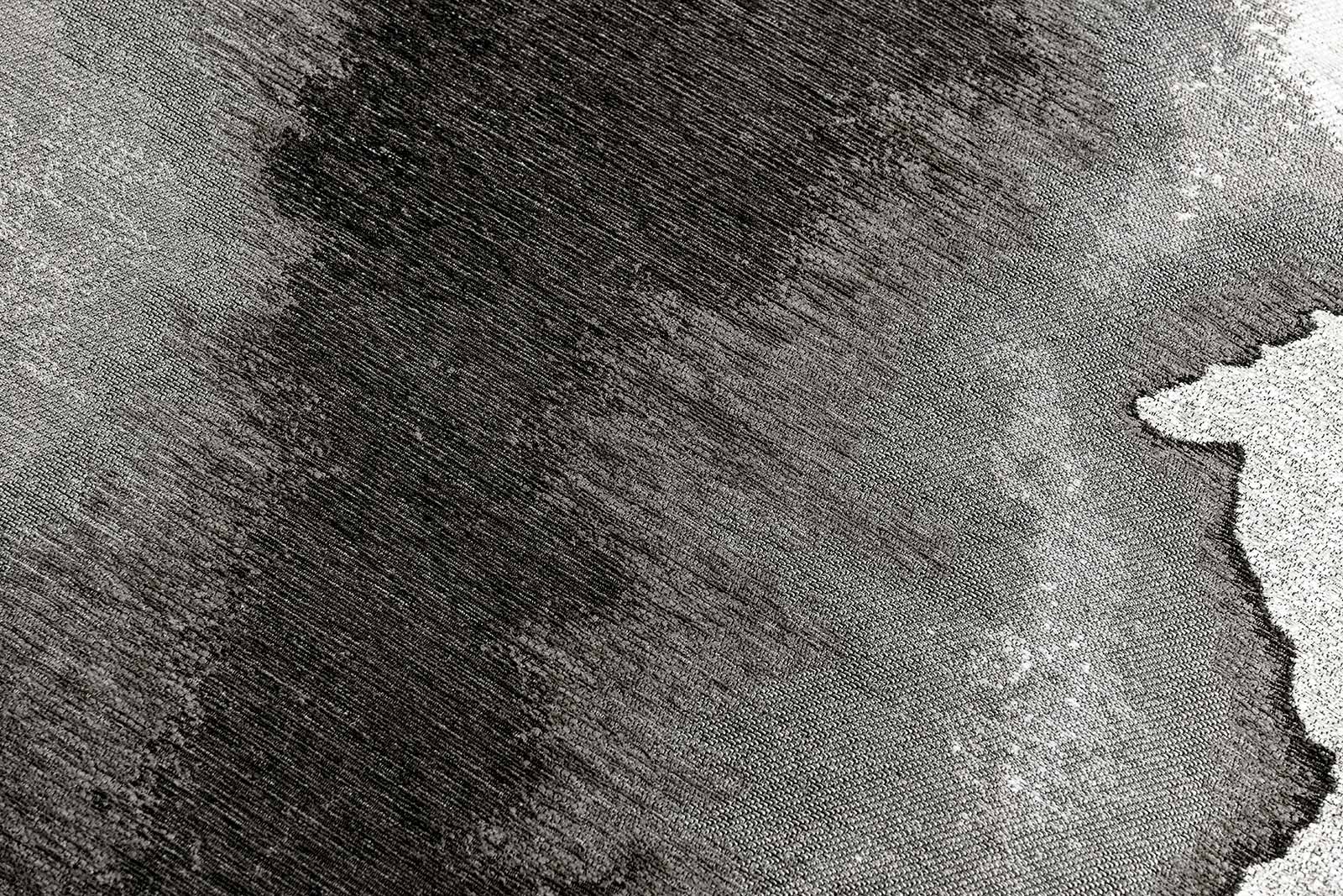 Louis De Poortere Tapis Meditation 2083 Lagoon Black Shadow Zoom 3