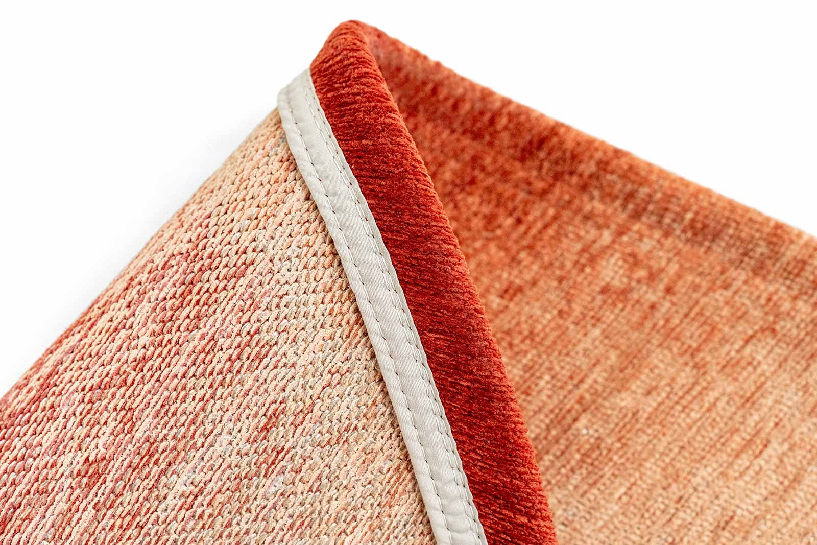Louis De Poortere Tapis Meditation 2090 Aquarelle Rust Back 1