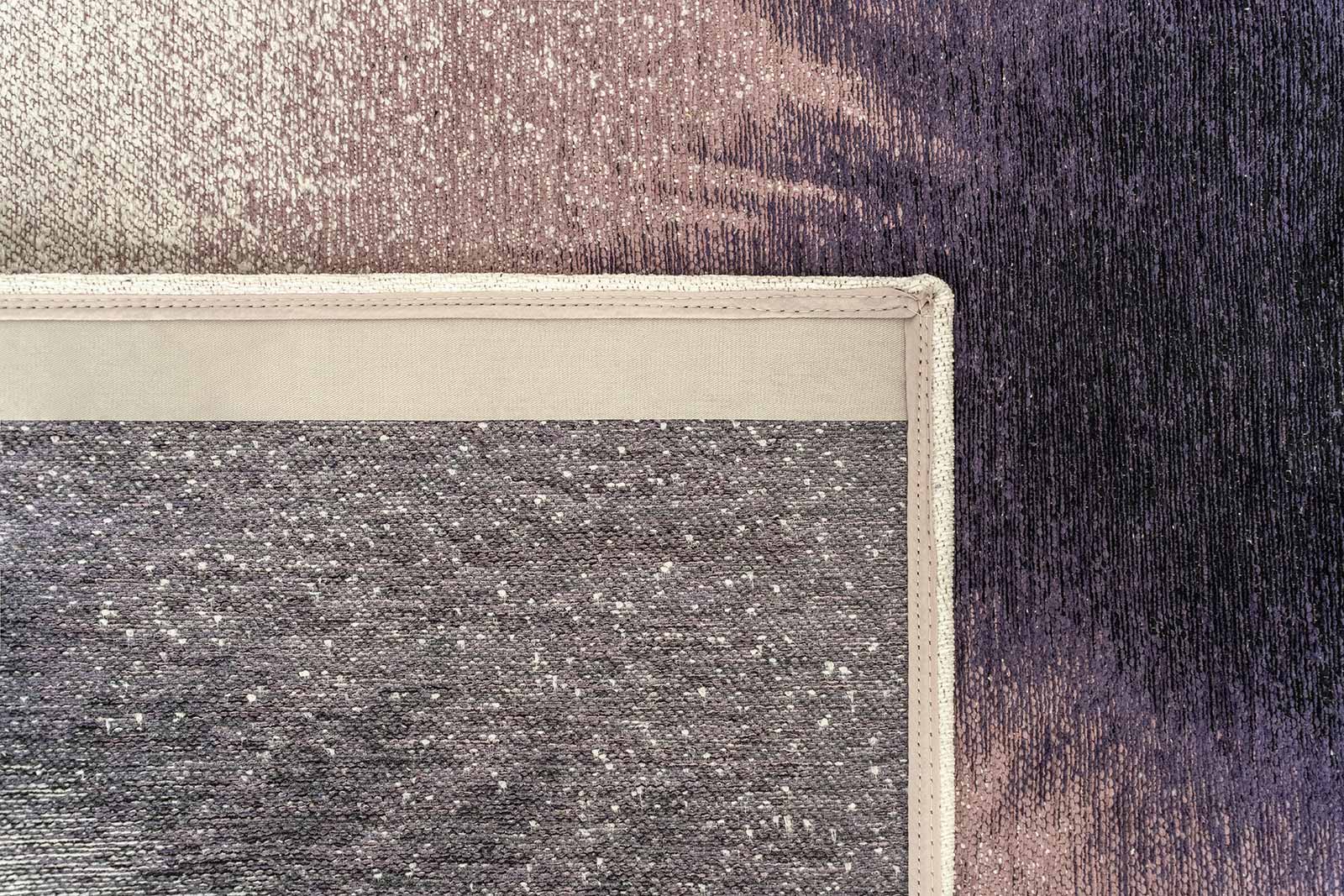 Louis De Poortere Tapis Meditation 2101 Drop Purple Smoke Back