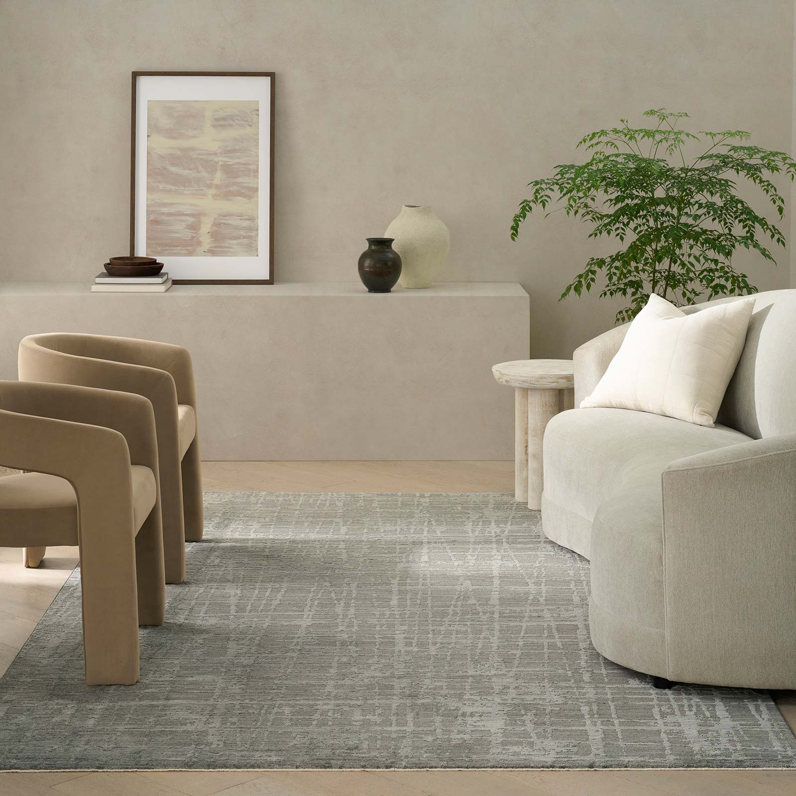 Calvin Klein Tapis Latitude CK090 LTD01 SLATE 5x8 841491193877 ROOM 3